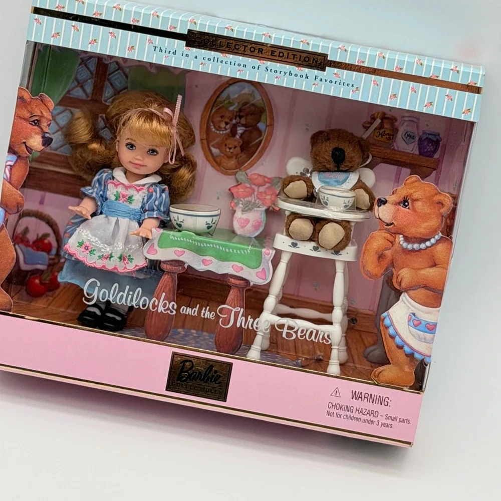 Barbie Collector Edition Goldilocks and the Three Bears Kelly Doll Set 2000